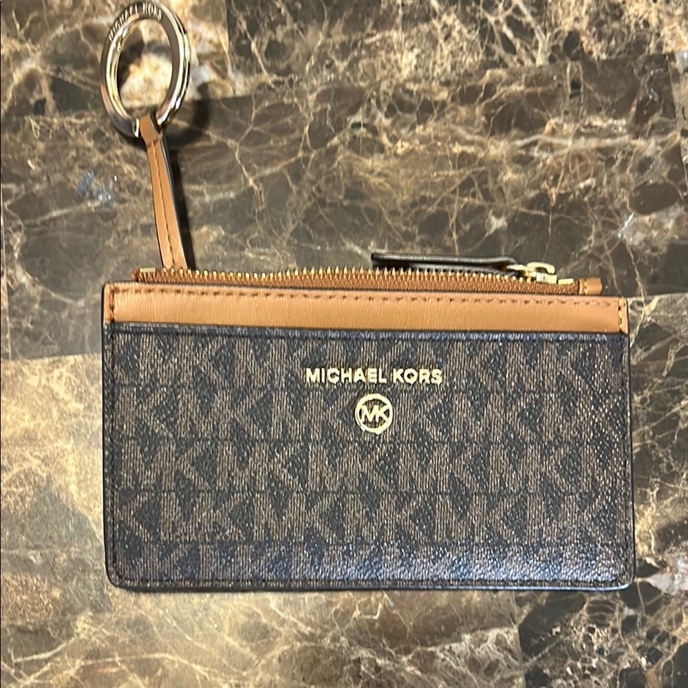 Michael Kors Brown and Black Wristlet